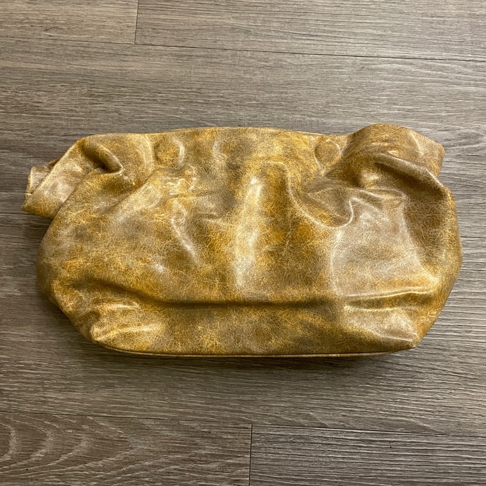 Anthropologie Faux Leather Clutch with Adjustable Strap!